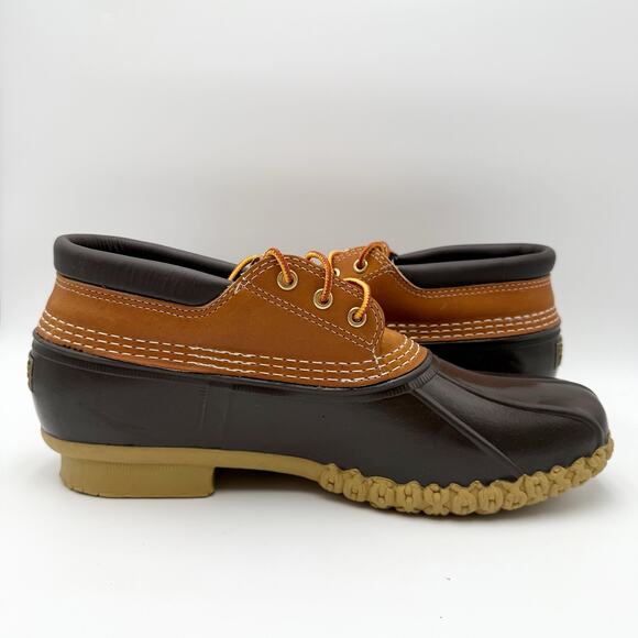 L.L.Bean Mens Gumshoe Ankle Booties US 12 M Brown Leather Rubber NIB main image 10